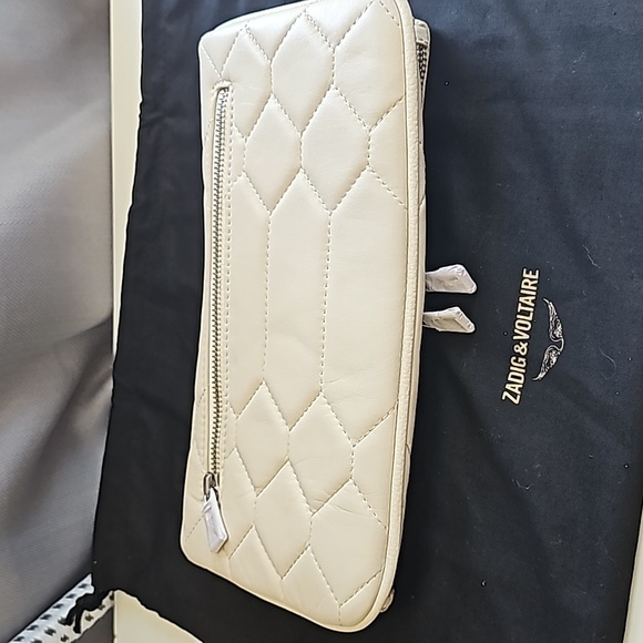 Zadig&Voltaire Rock Quilted Leather Clutch Bag - Picture 5 of 7
